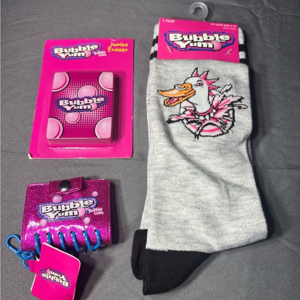 3 pc New Bubble Yum Bubble Gum Fun Bundle NWT